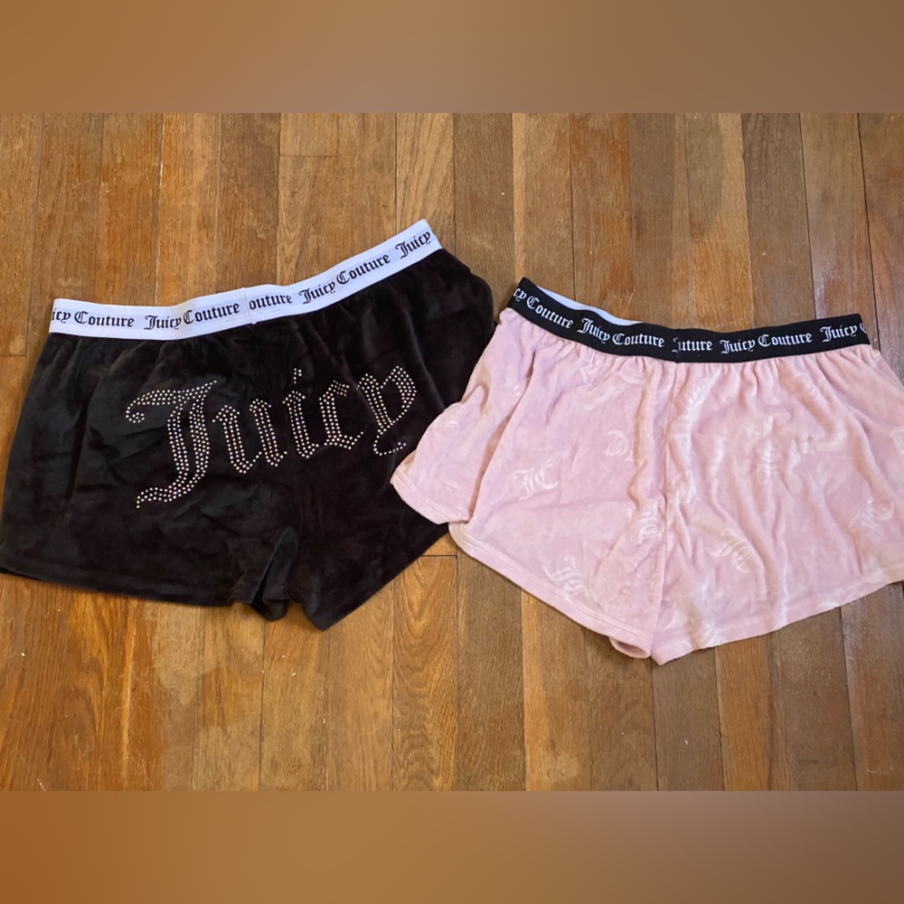 Juicy Couture | Two Pairs of Velour Sleep Shorts Size Medium